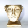 Decorative Concrete Sculpture Vase with Face Design