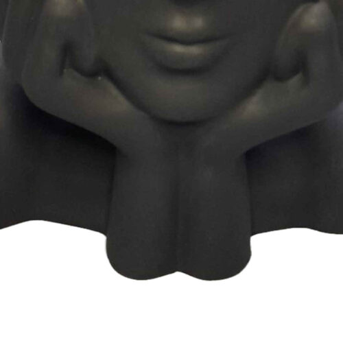 Decorative Concrete Sculpture Vase with Girl Design