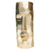 Decorative Persian Concrete Sculpture Vase in Golden