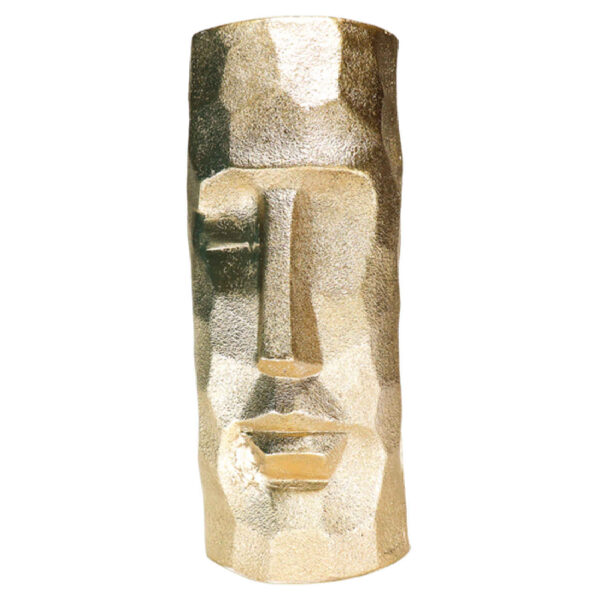 Decorative Persian Concrete Sculpture Vase in Golden