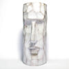 Decorative Persian Concrete Sculpture Vase in Golden