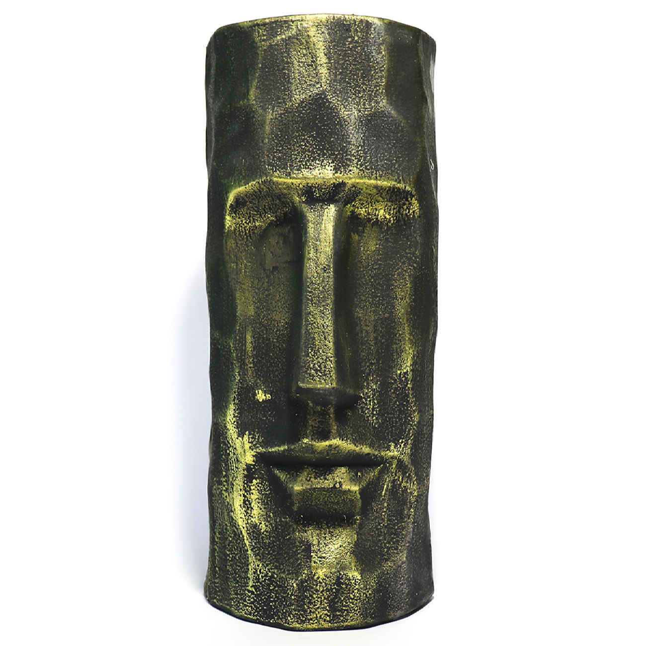 Decorative Persian Concrete Sculpture Vase in Golden