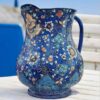 Decorative Copper Pitcher Handcrafted With Persian Minakari Enamelwork