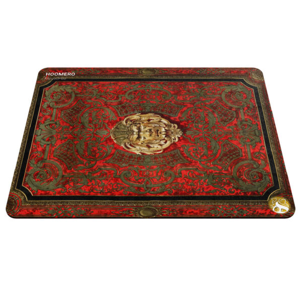 Desk Mouse Pad with Persian Rug Design in Red