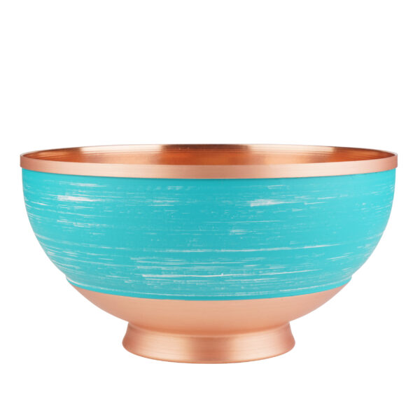 Elegance Artisan Persian Handcrafted Copper Bowl in Turquoise