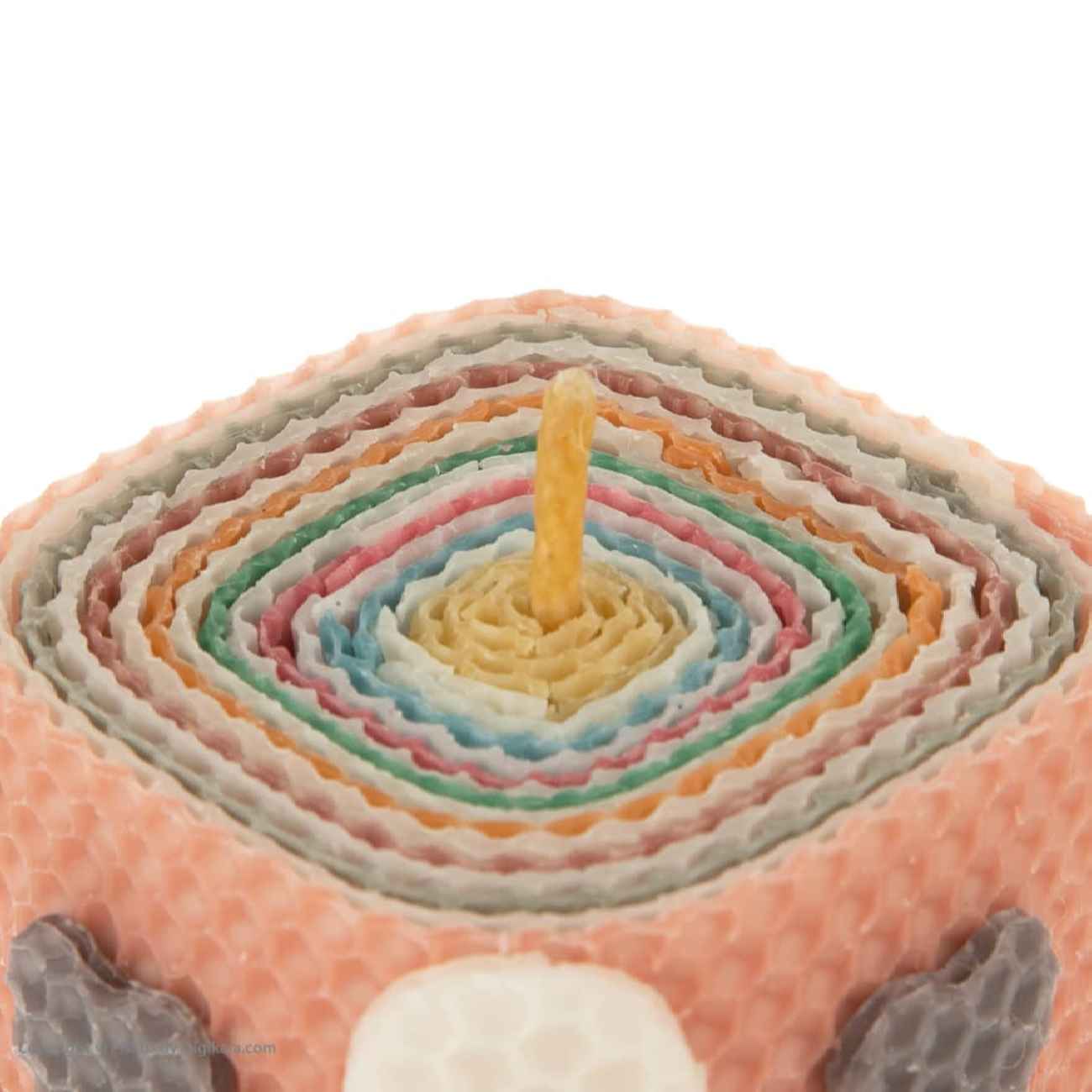 Elegant Handcrafted Natural Beeswax Candle
