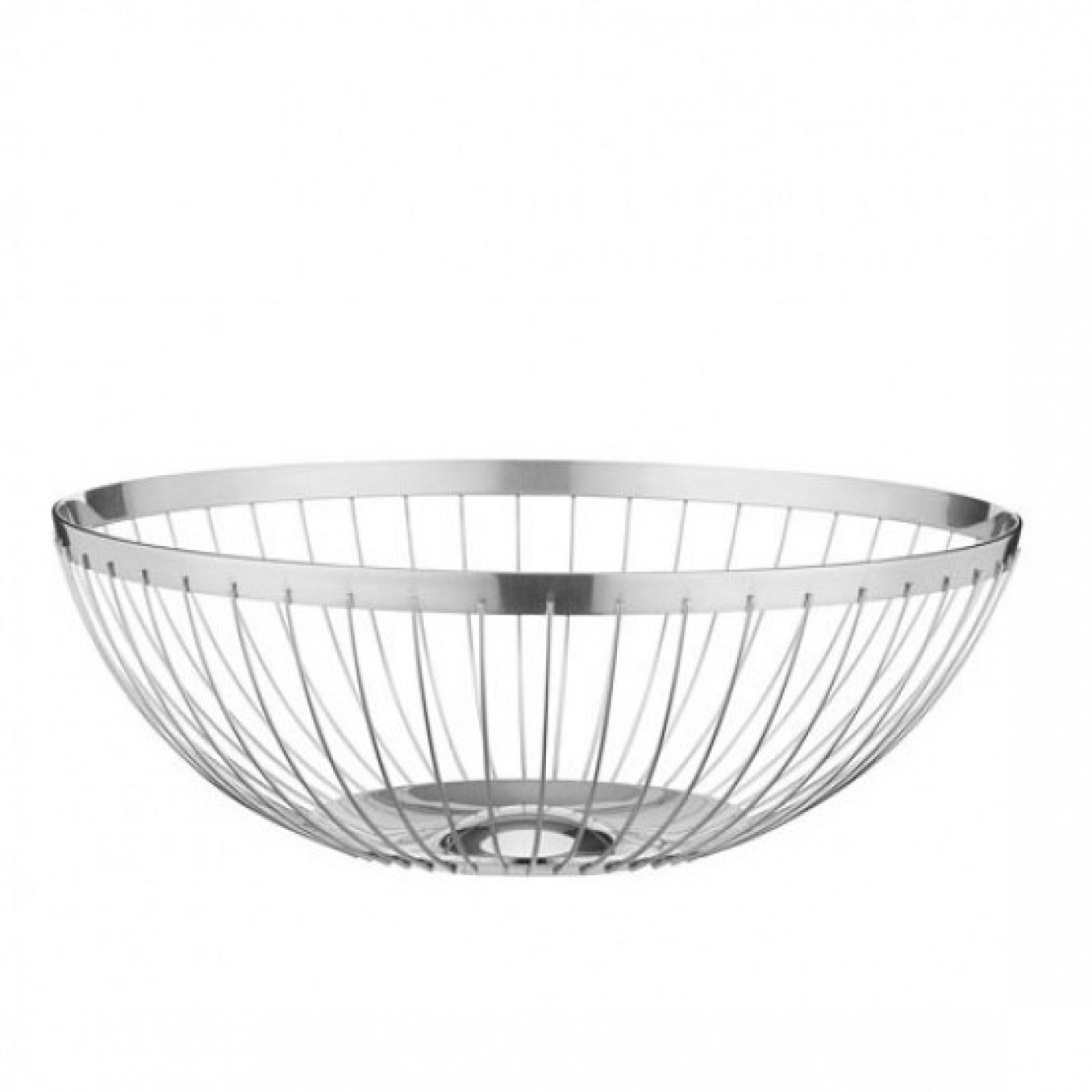 Elegant Metal Wire Fruit Basket Chic & Luxe in Silver