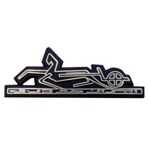 Elegant Persian Car Emblem for Peykan in Silver