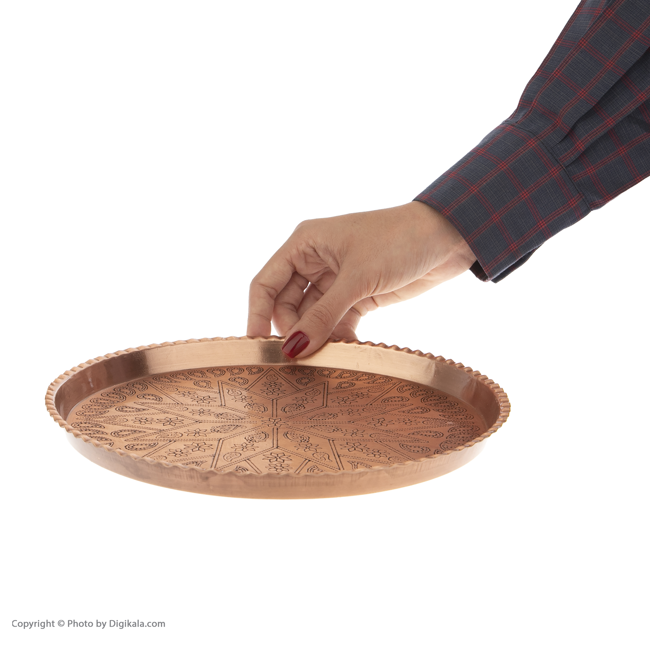 Persian Copper Serving Tray Suitable for Serving Tea