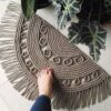 Elegant Persian Handwoven Boho Macrame Floor Rug