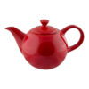 Elegant Porcelain Serving Teapot in Red