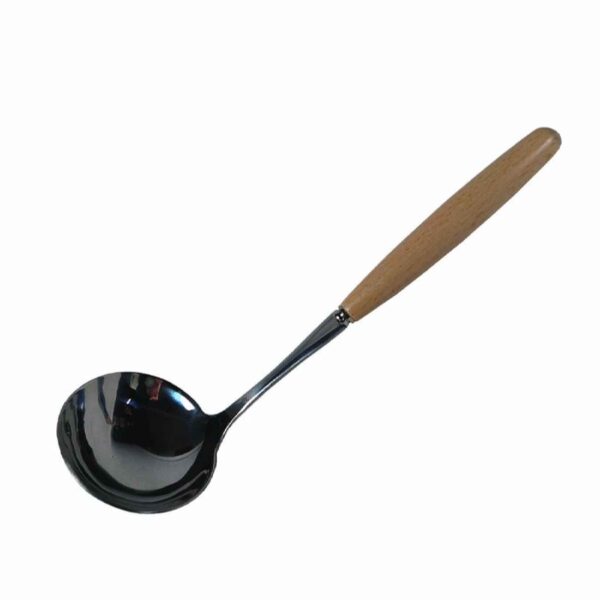 Stainless Steel Ladle with Wooden Handle