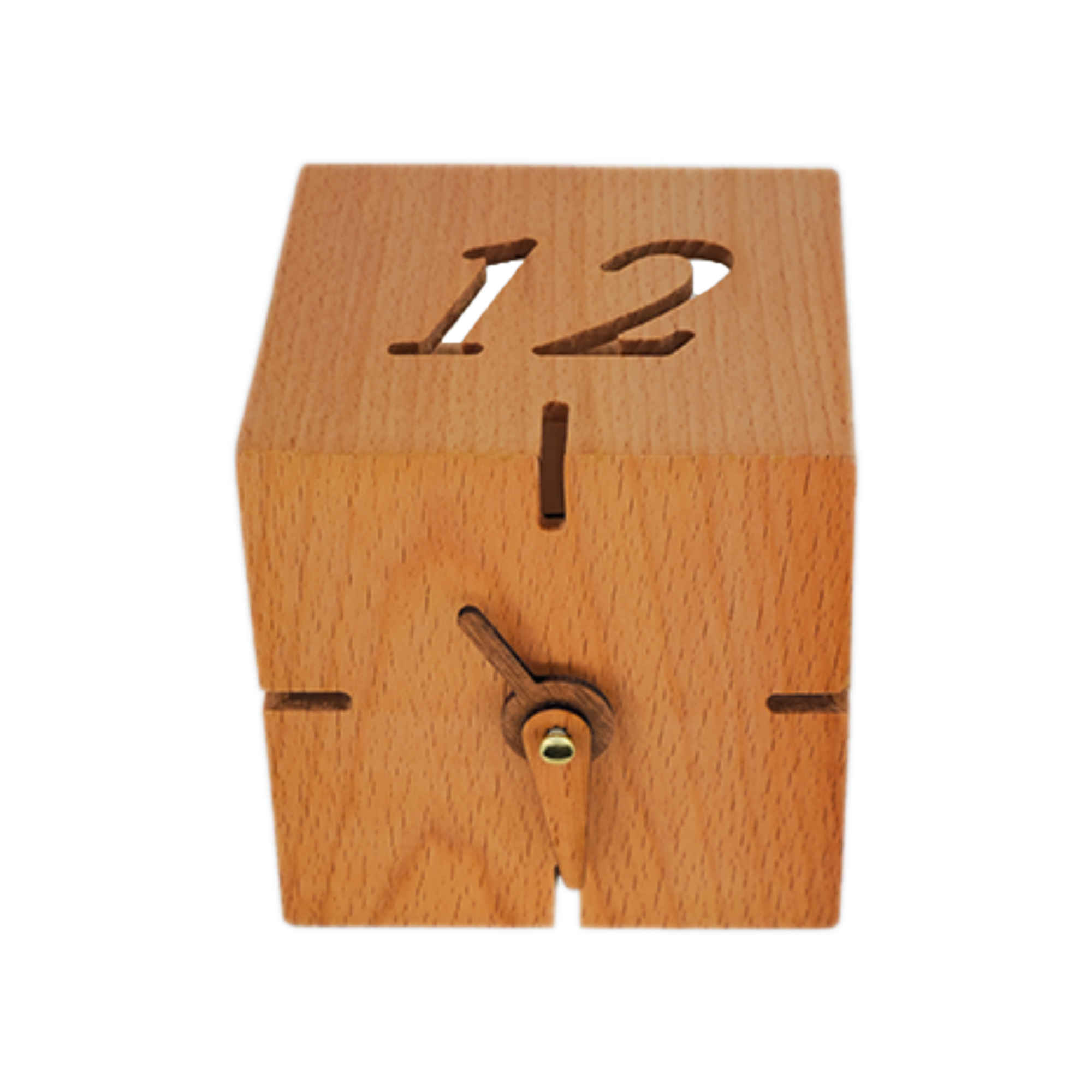 Elegant Wooden Desk Clock with Minimalist Design - ShopiPersia