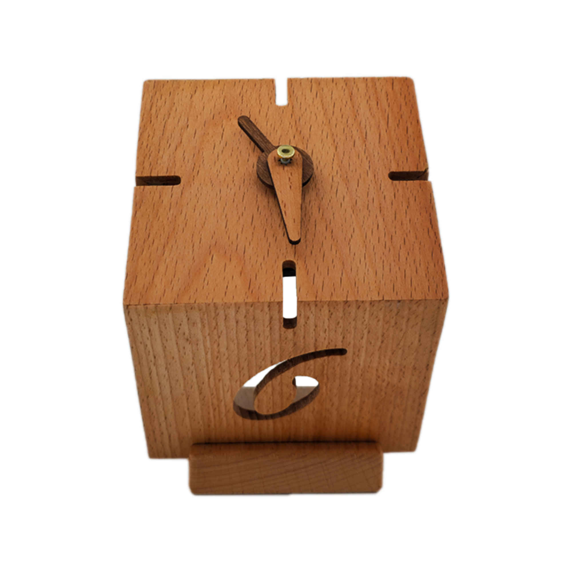Elegant Wooden Desk Clock with Minimalist Design