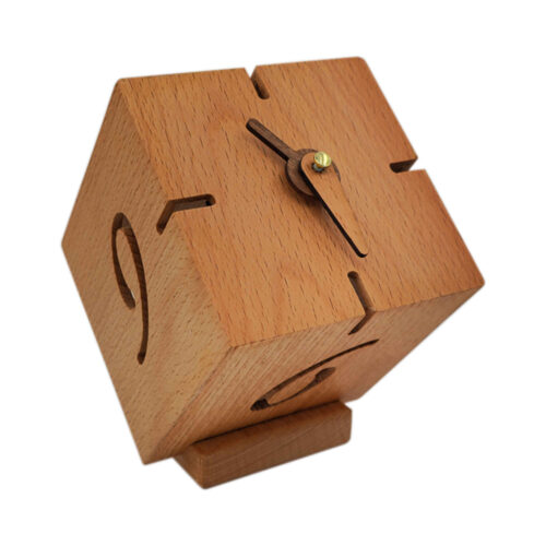 Elegant Wooden Desk Clock with Minimalist Design
