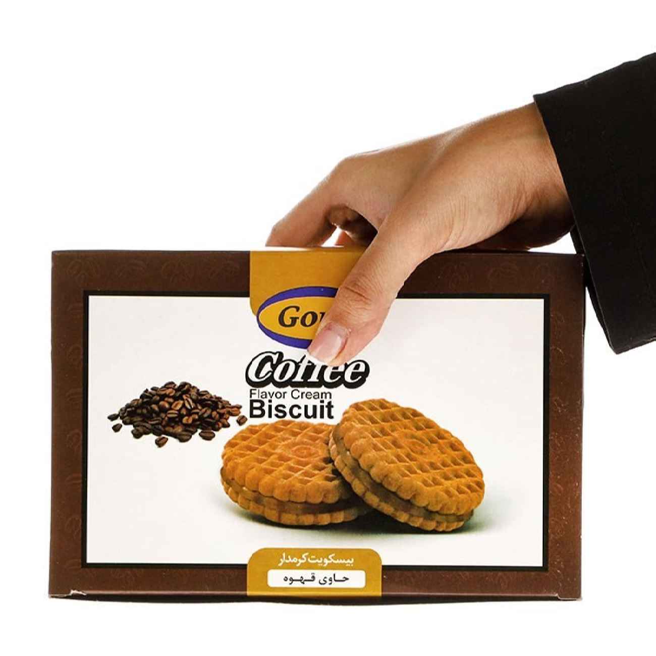 GORJI Cream-Filled Biscuits in Rich Flavor of Coffee, 370g (2x)