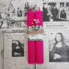 Handcrafted Natural Beeswax Pillar Candle Set of 2