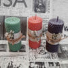 Handcrafted Natural Beeswax Pillar Candle in Pink