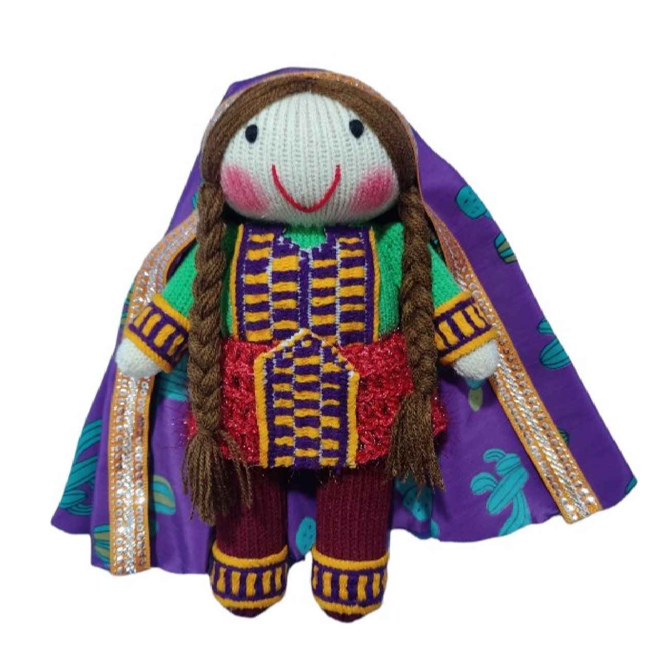 Amigurumi Handwoven Balochi Crochet Doll – A Symbol of Baloch Culture | Soft Plush Toy