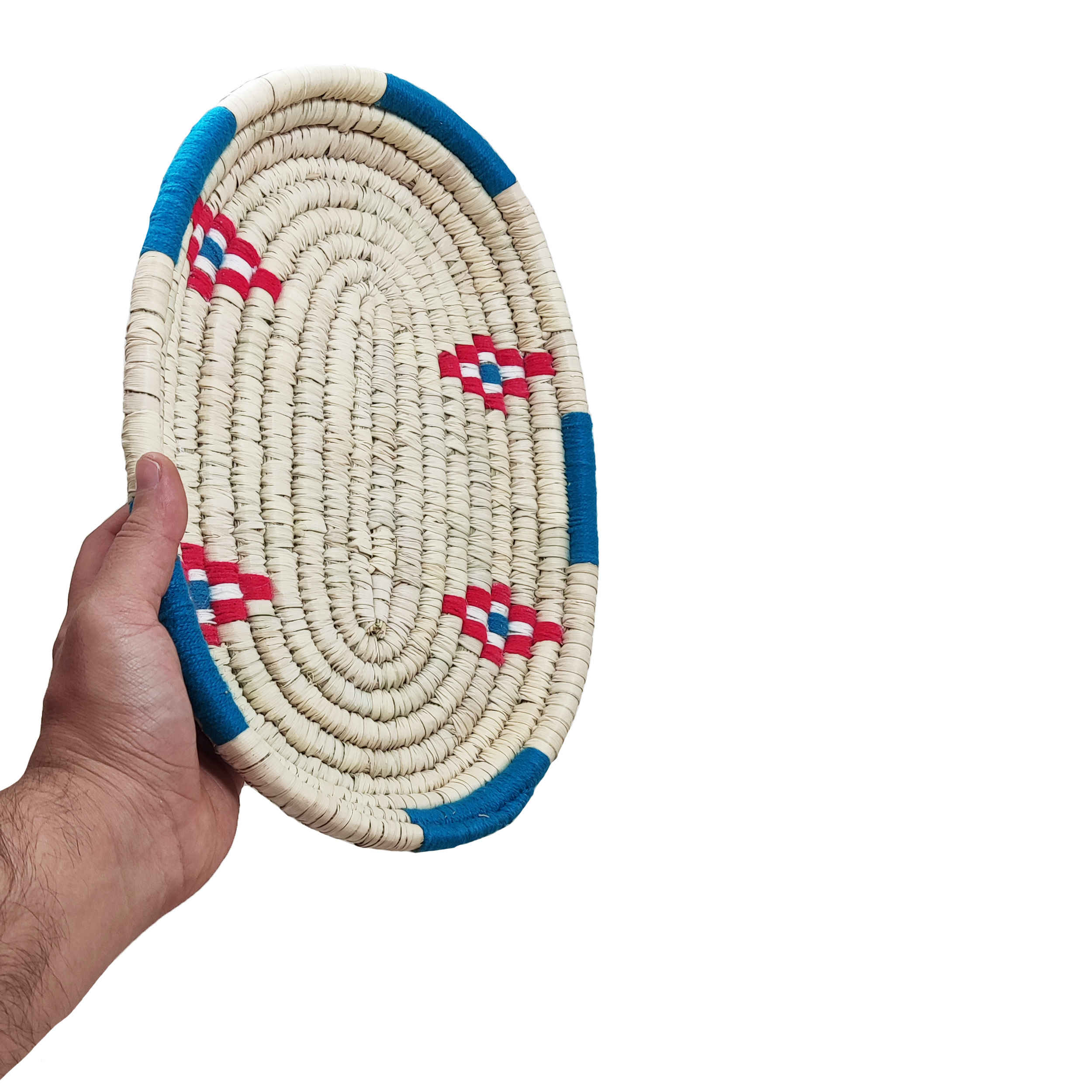 Handwoven Wicker Basket Sustainable Style in Cream