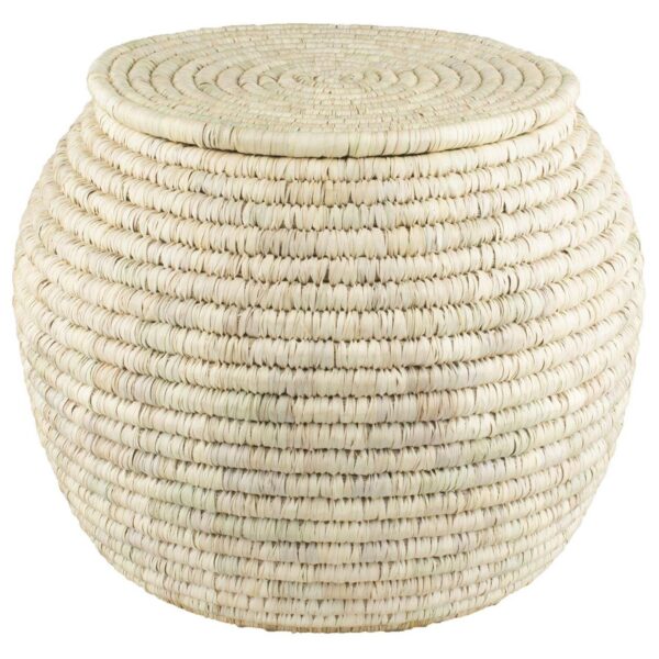 Handwoven Wicker Basket for Organizing with Lid