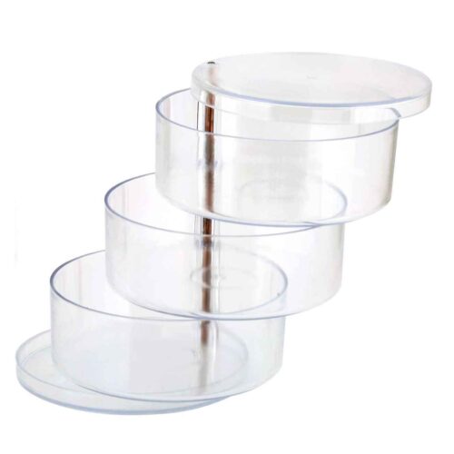Novelty Jewelry Holder in Rotating and Three-Tier Design