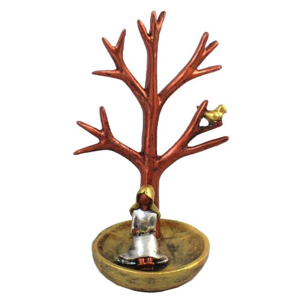 Novelty Jewelry Holder and Organizer with Tree & Girl Design