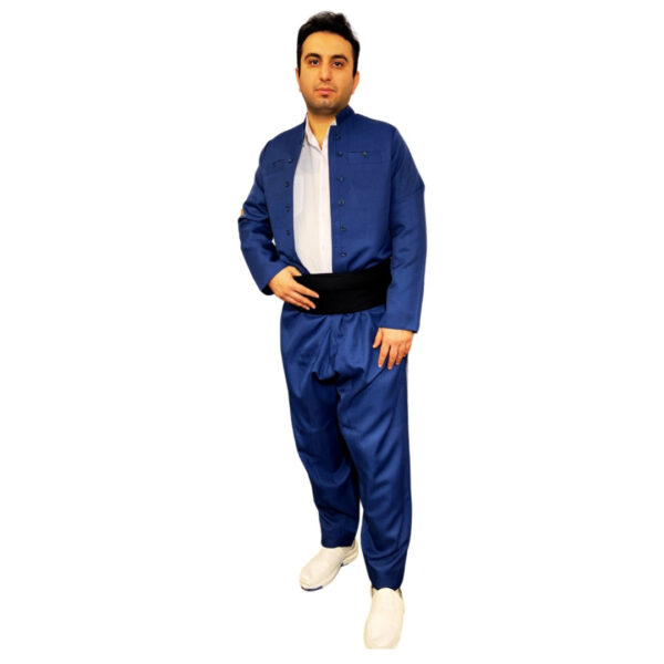 Kurdish Clothes for Man with Pishtwen - Maleki Navy Blue