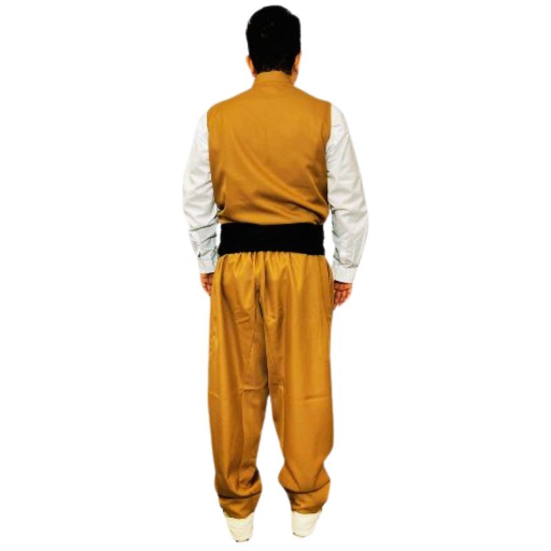 Kurdish Clothes for Man with Vest & Pishtwen – Maleki Beige