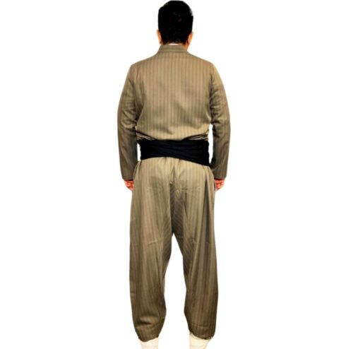 Kurdish Clothes with Pishtwen Striped for Man – Bronze