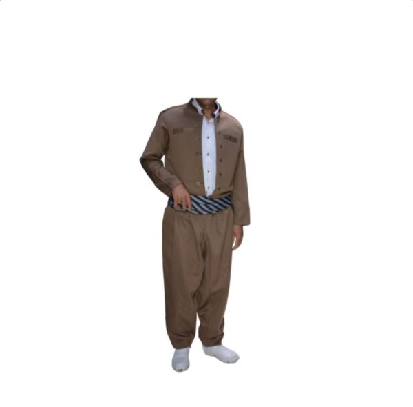 Kurdish Clothes with Pishtwen for Man - Brown