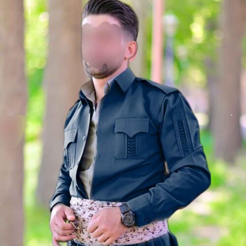 Kurdish Clothes with Pishtwen for Man in Navy Blue