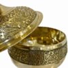 Luxury Brass Sugar Bowl with Handcrafted Lid