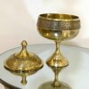 Luxury Brass Sugar Bowl with Handcrafted Lid