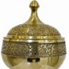 Luxury Brass Sugar Bowl with Handcrafted Lid