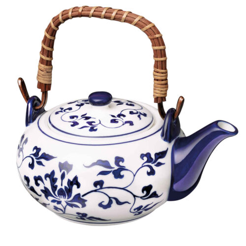 Luxury Porcelain Teapot for Special Occasions with Leaf Design