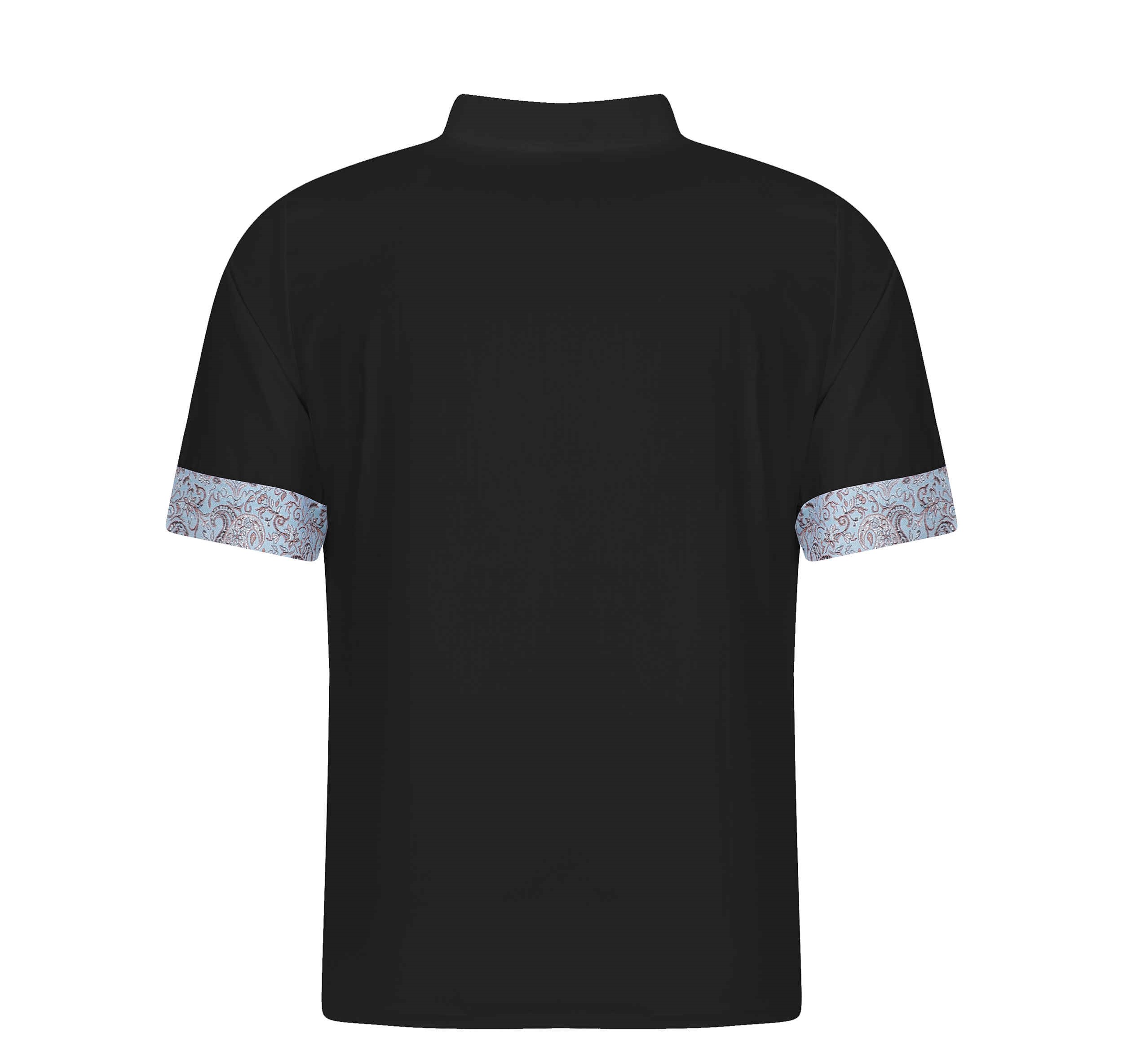 Persian Men’s Short Sleeve Chef’s Jacket with Paisley Design