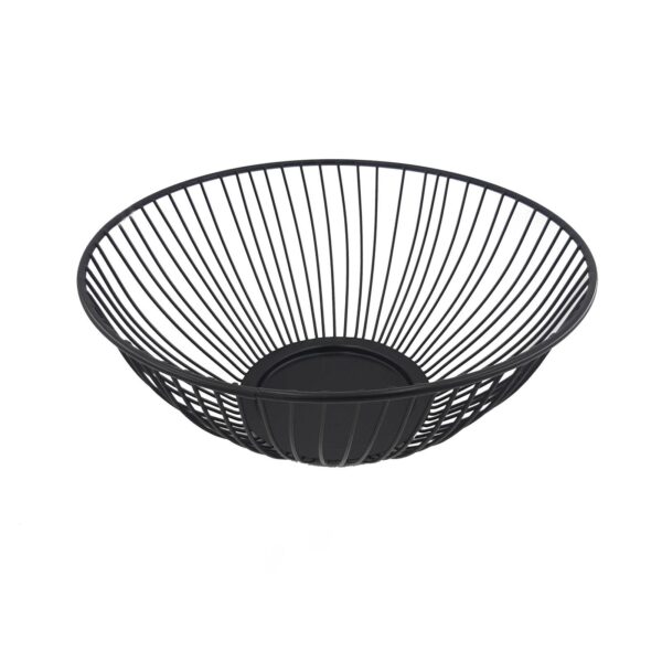 Metal Wire Fruit Basket Chic & Luxe in Black