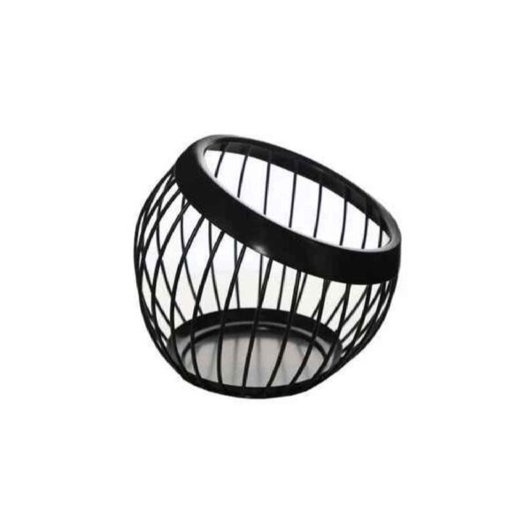 Metal Wire Fruit Basket Chic & Luxe in Black