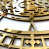 Modern 3-Piece Wall Clock Set Simurgh
