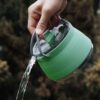 Outdoor Camping Kettle Ideal for Campfire in Red