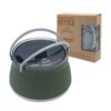 Outdoor Camping Kettle Ideal for Campfire in Red
