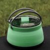 Outdoor Camping Kettle Ideal for Campfire in Red