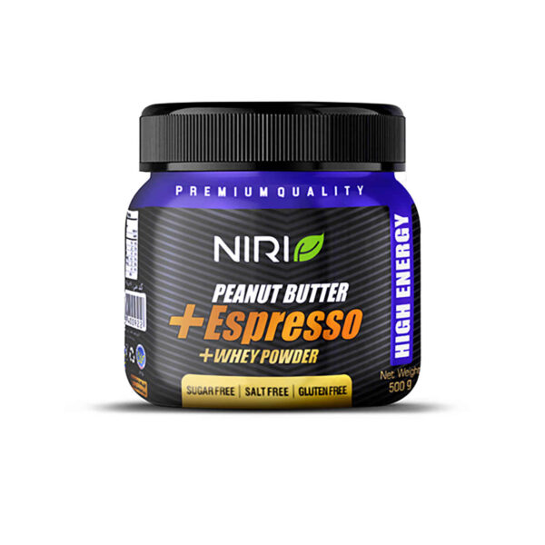 Iranian Peanut Butter with Whey Protein & Coffee Flavor by Niri, 500 gr