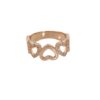 Brass Ring for Women with Heart Design