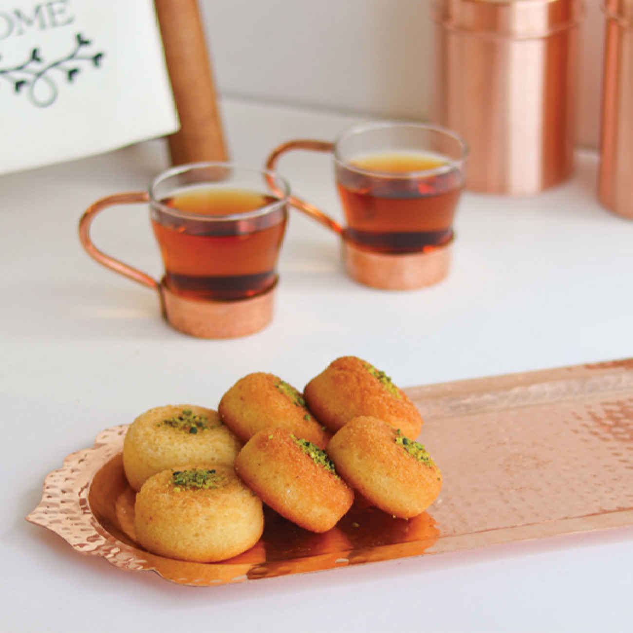 Persian Copper Serving Tray Suitable for Serving