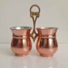 Persian Copper Utensil Holder Traditional Hammered
