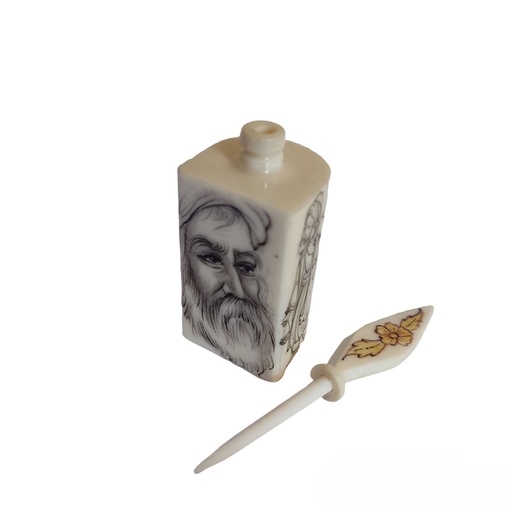 Persian Eyeliner Holder or Kohl Holder Made of Camel Bone (Surma Dani)