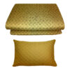 Floor Single Size Sleeping Mattress with Pillow in gold