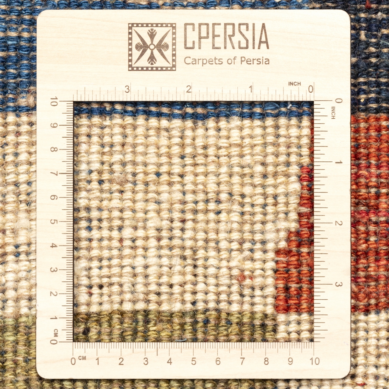 Persian Gabbeh Wool Rug Authentic Handwoven in Fars Checkered